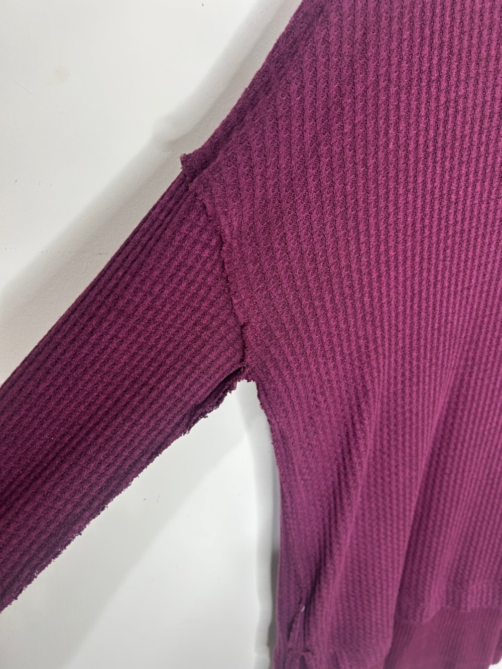 NWT FREE PEOPLE WE THE FREE North Shore Thermal Tunic Top Fig Sorbet Size Small - Picture 14 of 15